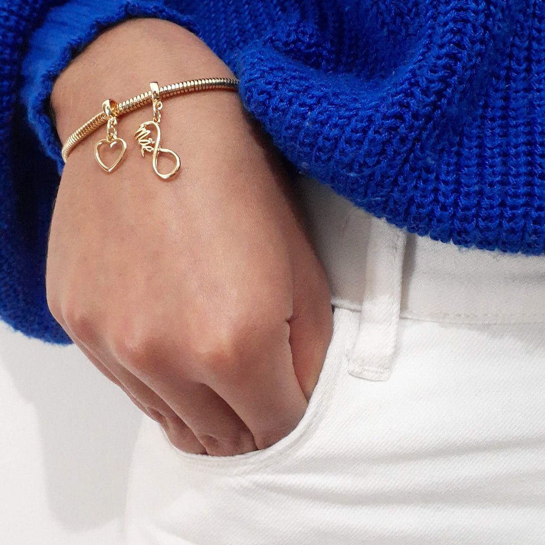 Pulseira Mãe Berloque Banhado a Ouro 18k