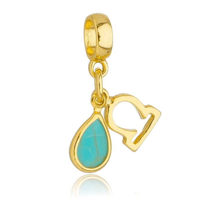Berloque Signo Libra dourado semijoia Work Semijoias