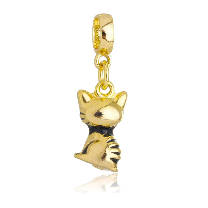 Berloque Gato Cat Ouro 18k — detalhe da peça dourada
