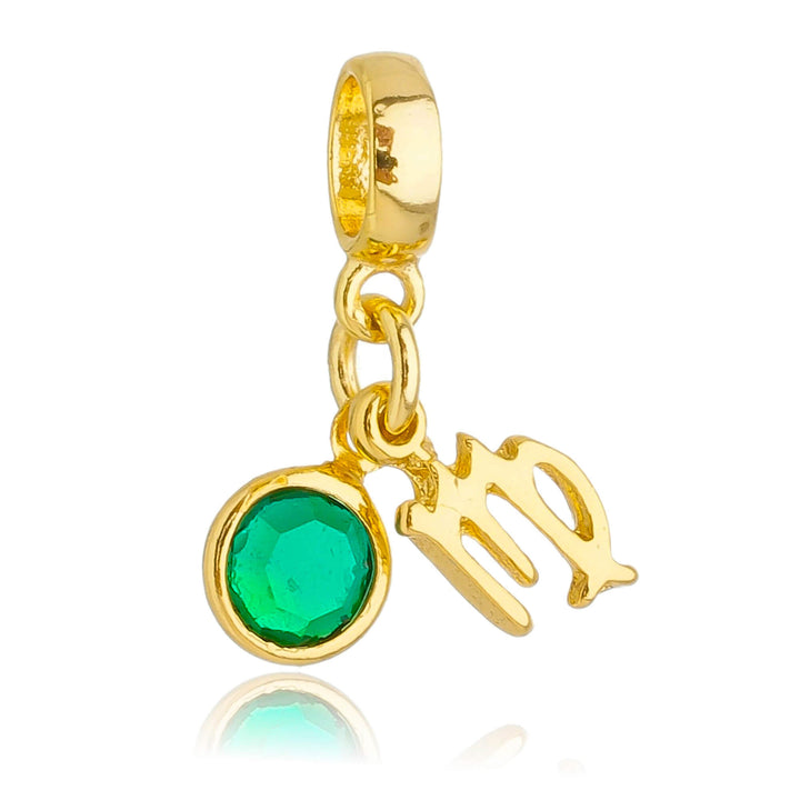 Berloque Signo Virgem dourado semijoia Work Semijoias
