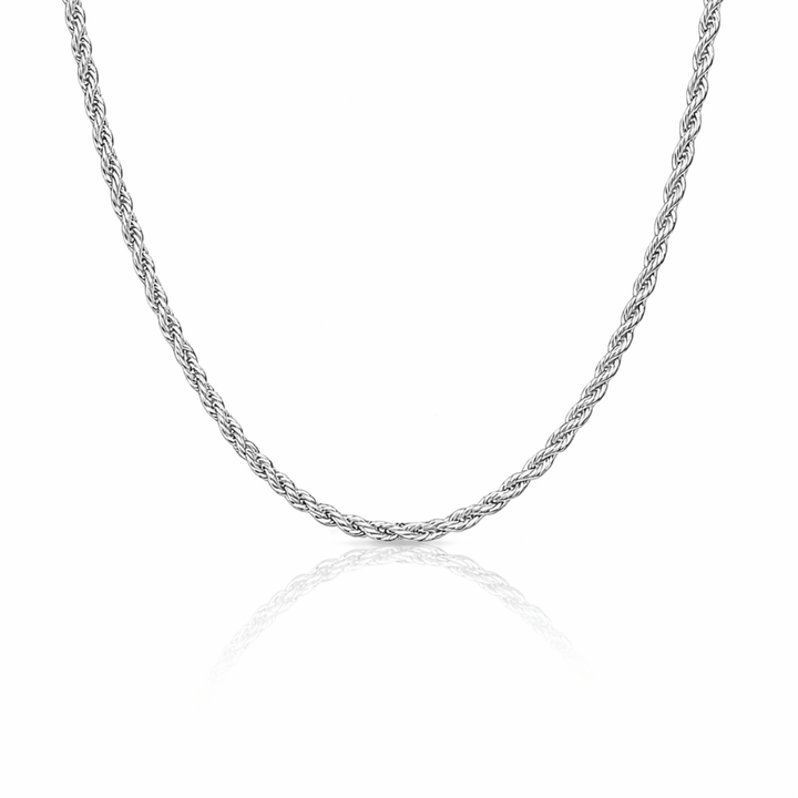 Colar Choker Cordão Baiano prateado semijoia Work Semijoias
