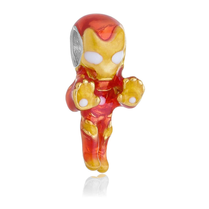 Berloque Homem de Ferro Marvel separador prateado semijoia Work Semijoias