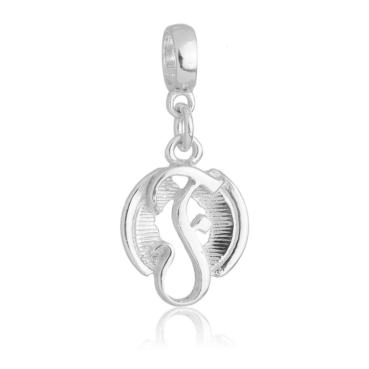Berloque Símbolo da Fonoaudiologia prateado semijoia Work Semijoias