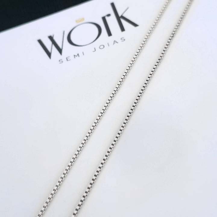 Colar Feminino Veneziana Em Prata 925