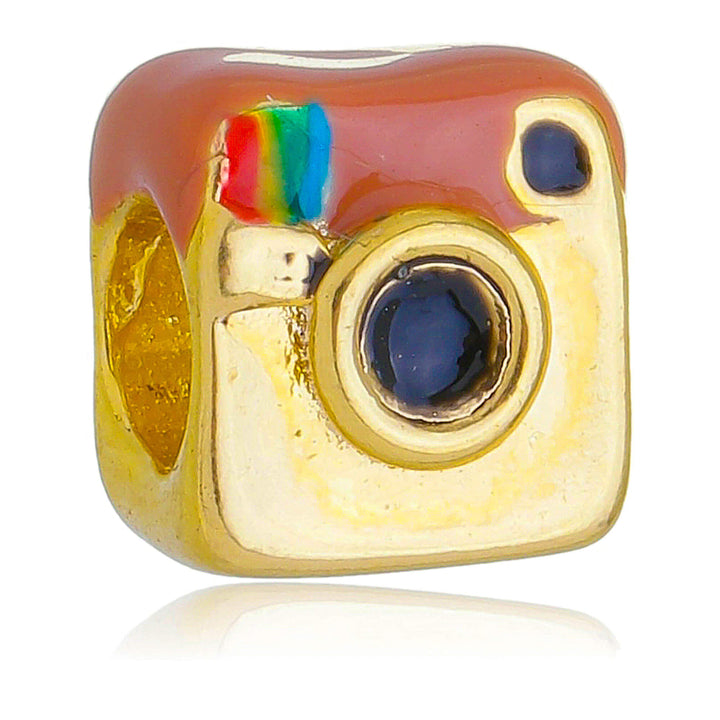 Berloque Instagram separador dourado semijoia Work Semijoias