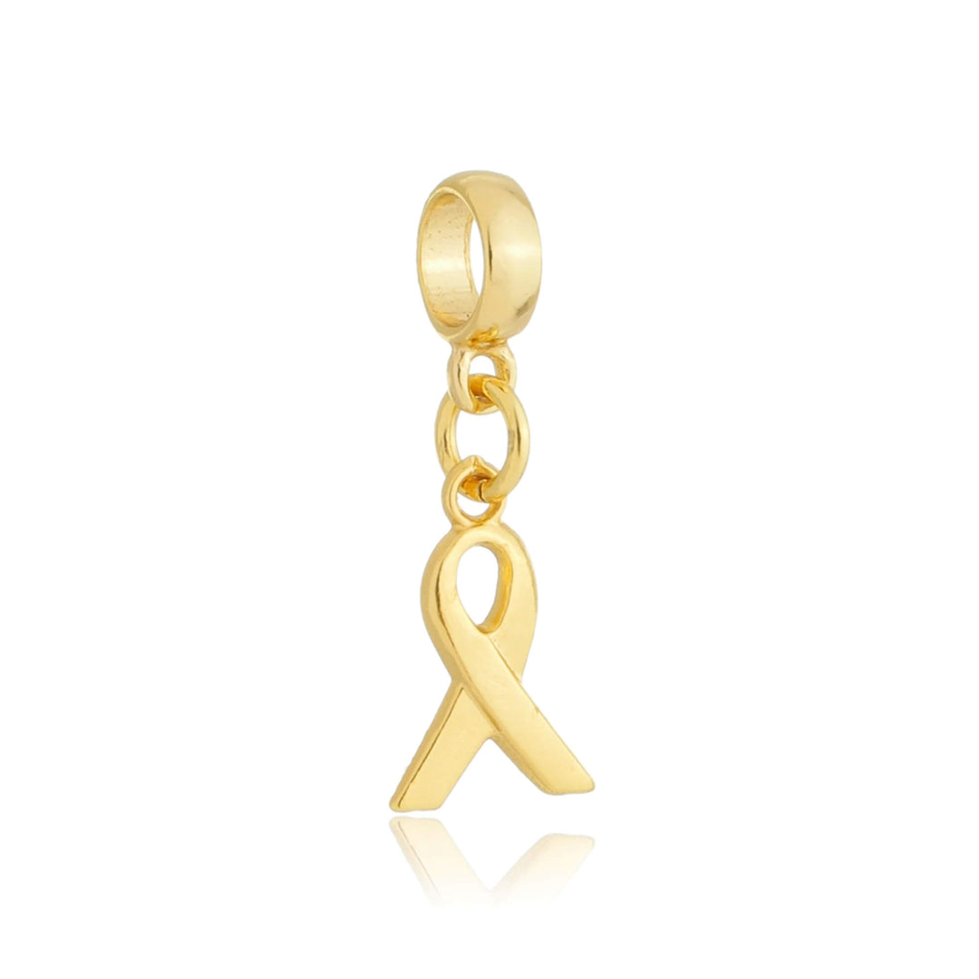 Berloque Laço dourado semijoia Work Semijoias