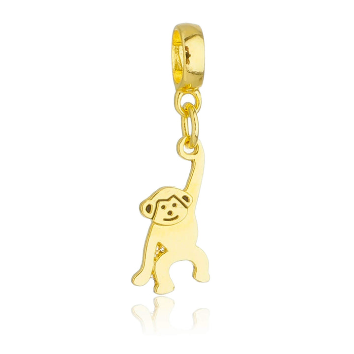 Berloque Macaco dourado semijoia Work Semijoias