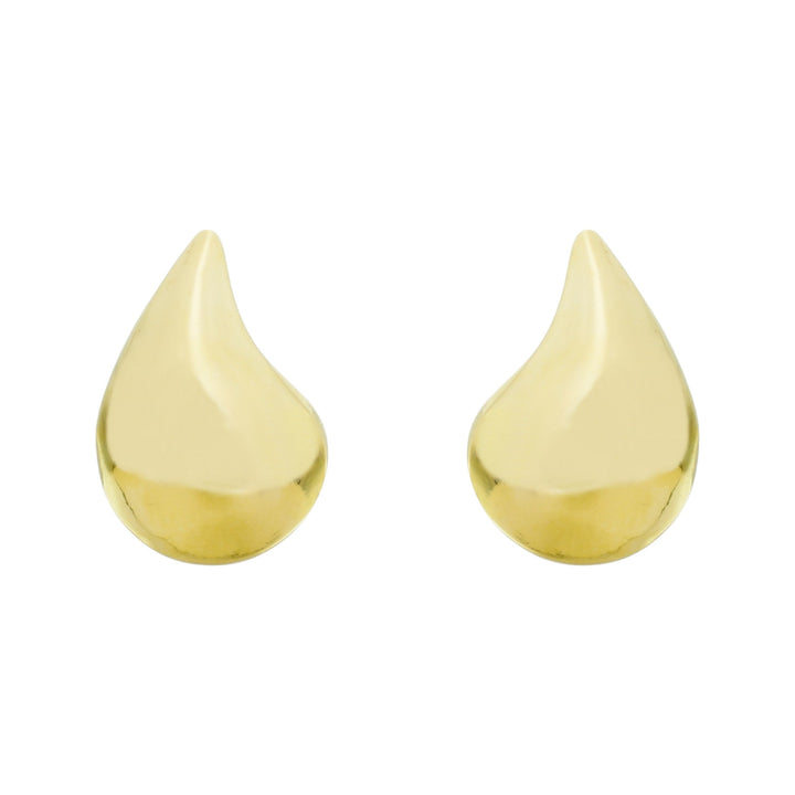 Brinco Gota Curvada Ouro 18k | Work Semijoias