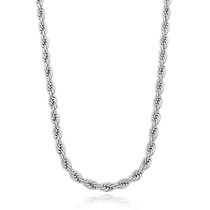Corrente Cordão Baiano Masculino aço inox semijoia Work Semijoias