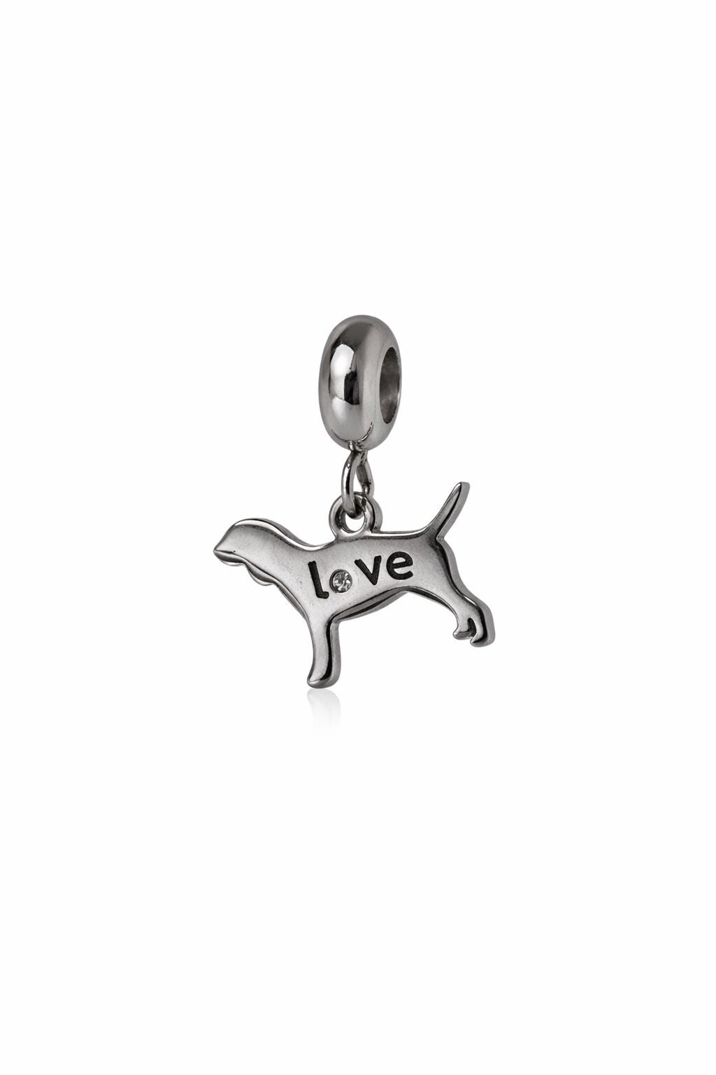 Berloque Love Pet aço inox — embalagem presente Work Semijoias