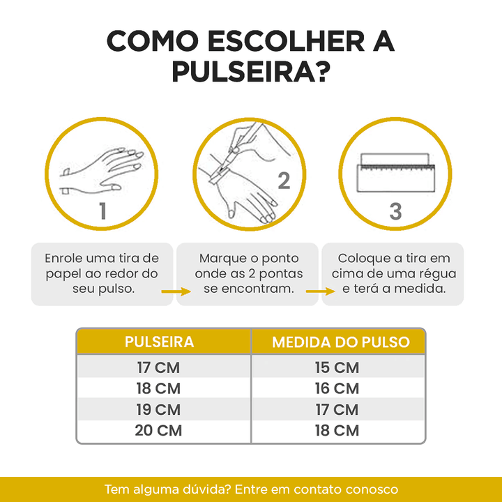 Pulseira Para Berloques Fecho Tambor Banhado a Ouro 18k