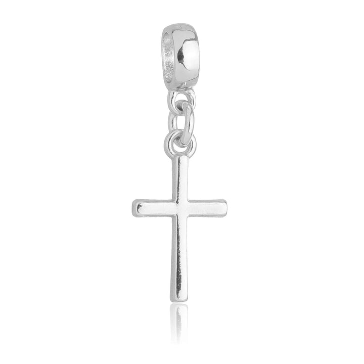 Berloque Crucifixo Cruz prateado semijoia Work Semijoias