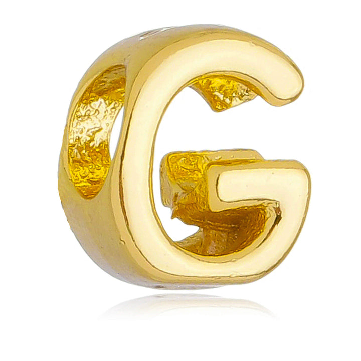 Berloque Letra G separador dourado semijoia Work Semijoias