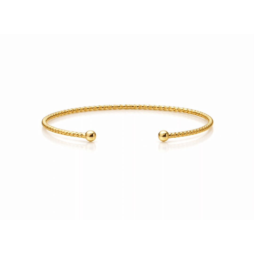 Bracelete Texturizado dourado semijoia Work Semijoias