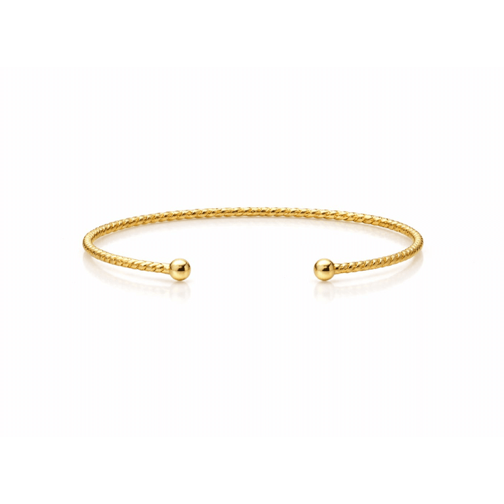 Bracelete Texturizado dourado semijoia Work Semijoias