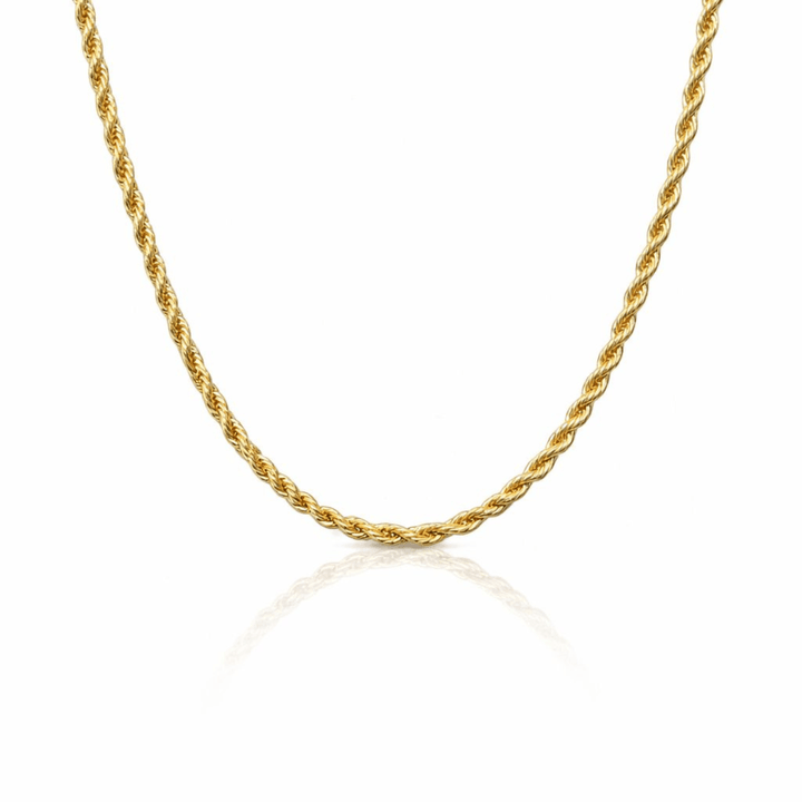 Colar Choker Cordão Baiano dourado semijoia Work Semijoias