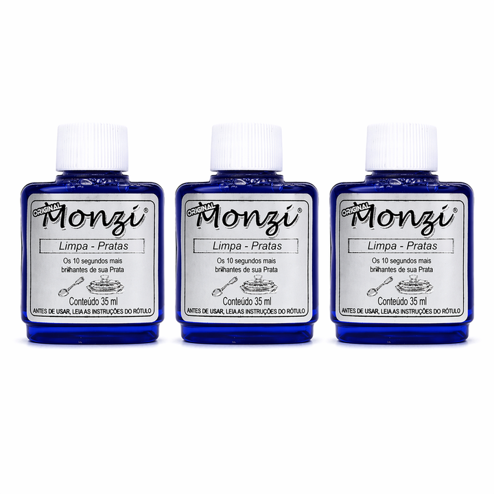 Kit 3 Limpa Pratas Monzi semijoia Work Semijoias
