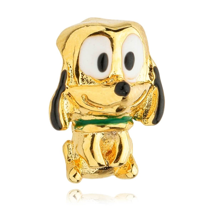 Berloque Pluto dourado semijoia Work Semijoias