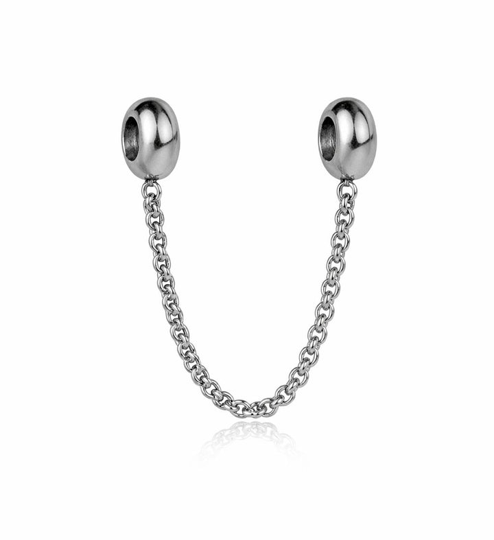 Berloque Trava Segurança aço inox — compatível pulseiras pandora Work Semijoias