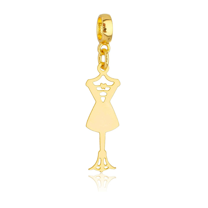 Berloque Manequim dourado semijoia Work Semijoias