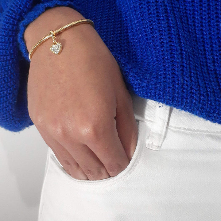 Pulseira Coração Banhado a Ouro 18k