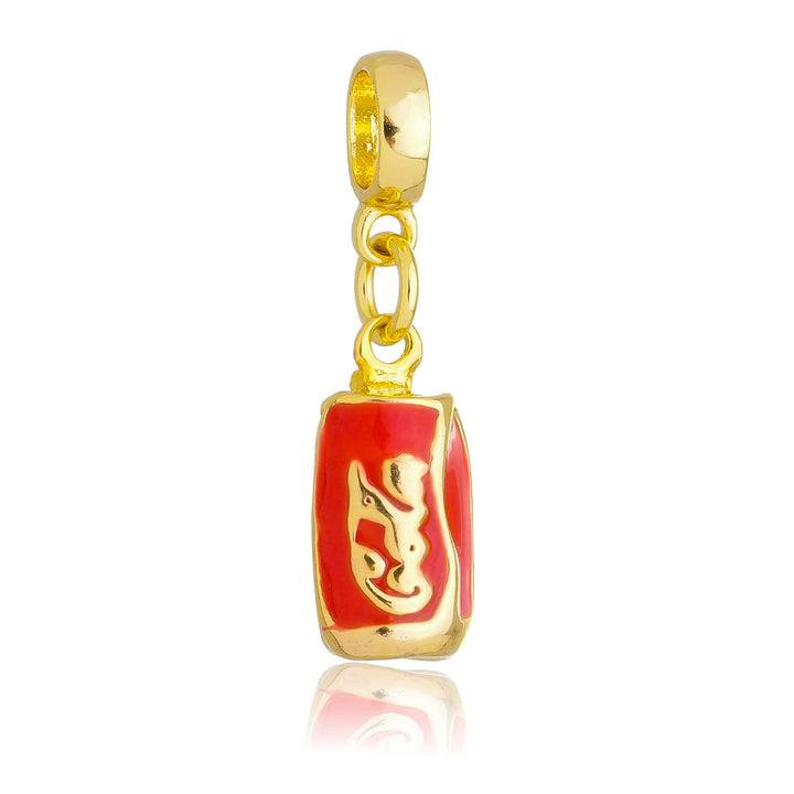 Berloque Coca Cola dourado semijoia Work Semijoias