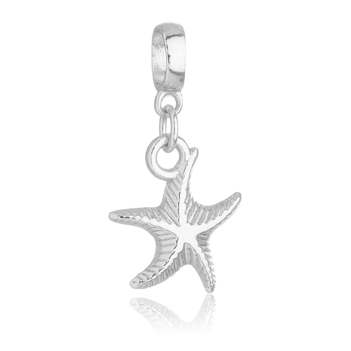 Berloque Estrela do Mar prateado semijoia Work Semijoias