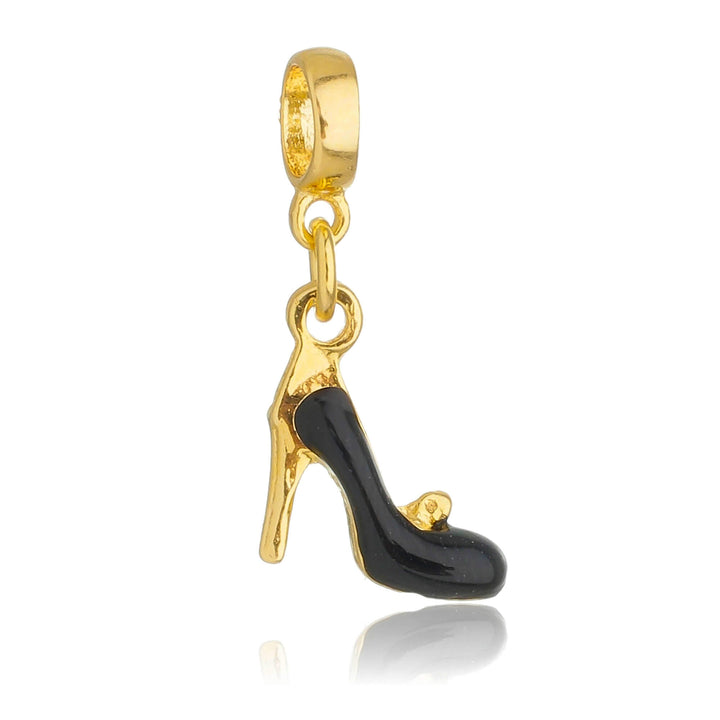 Berloque Sapato de Mulher dourado semijoia Work Semijoias
