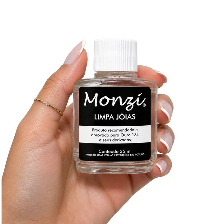 Limpa Joias Ouro 18k Monzi Original 35ml
