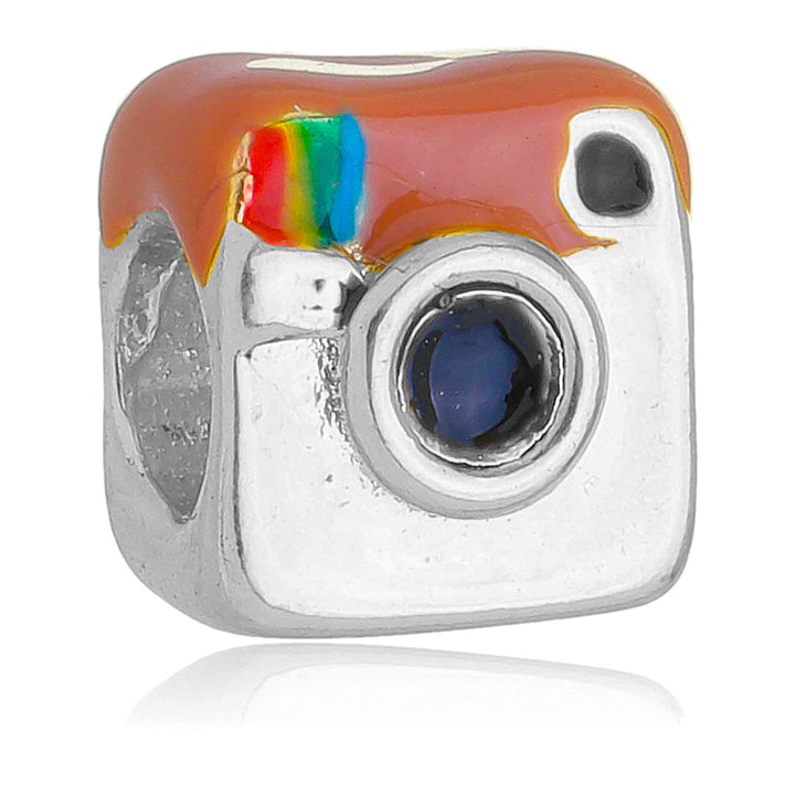Berloque Instagram separador prateado semijoia Work Semijoias