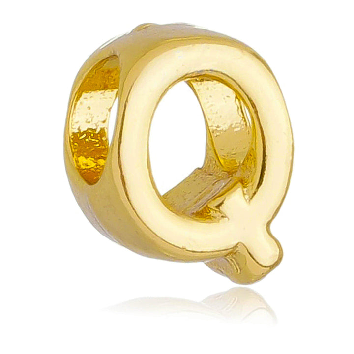 Berloque Letra Q separador dourado semijoia Work Semijoias