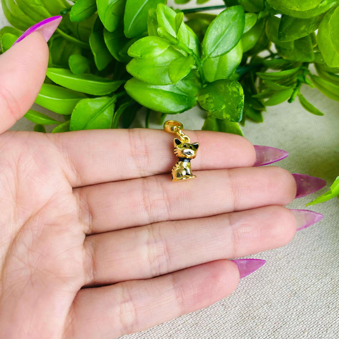 Berloque Gato Cat Ouro 18k — presente para tutoras de gatos