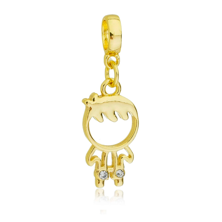 Berloque Menino Filho dourado semijoia Work Semijoias
