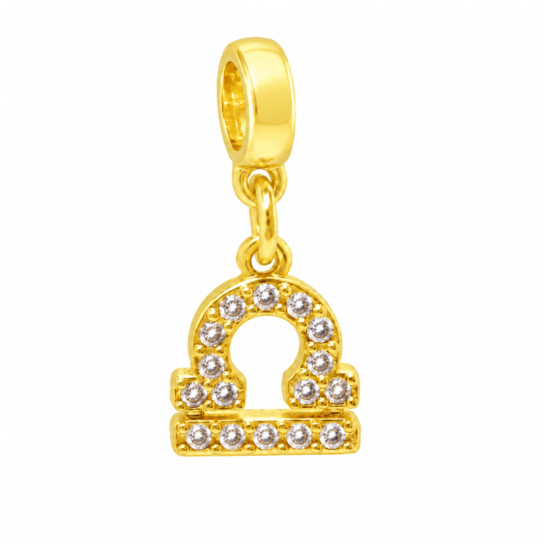 Berloques Signos Cravejados Banhado a Ouro 18k