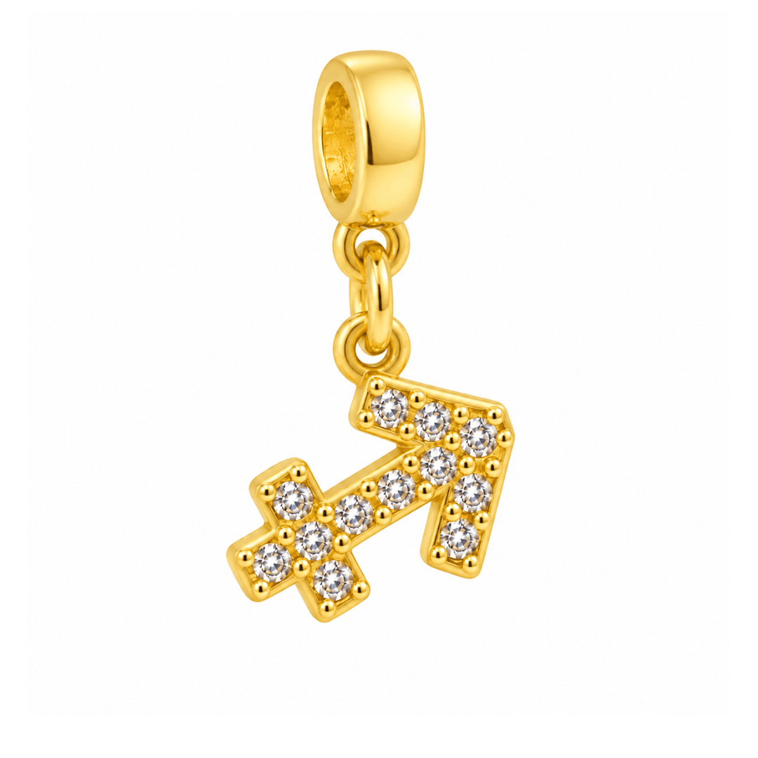 Berloques Signos Cravejados Banhado a Ouro 18k