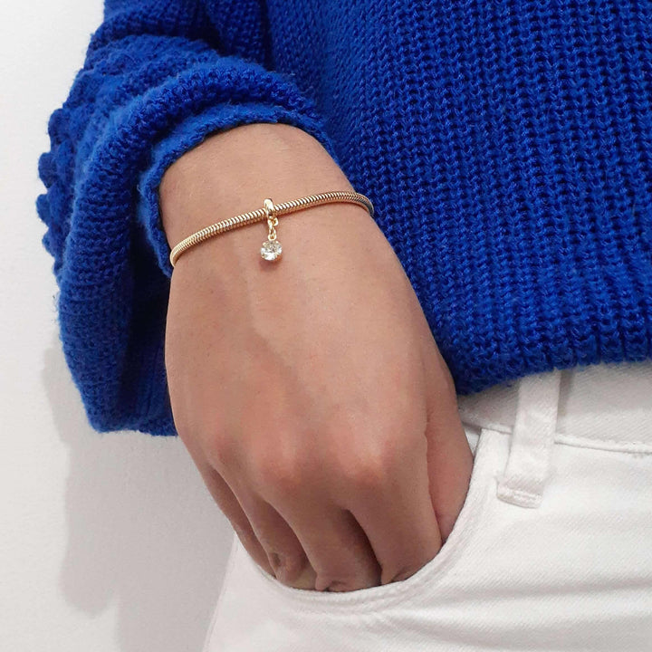 Pulseira Ponto De Luz Berloque Banhado a Ouro 18k