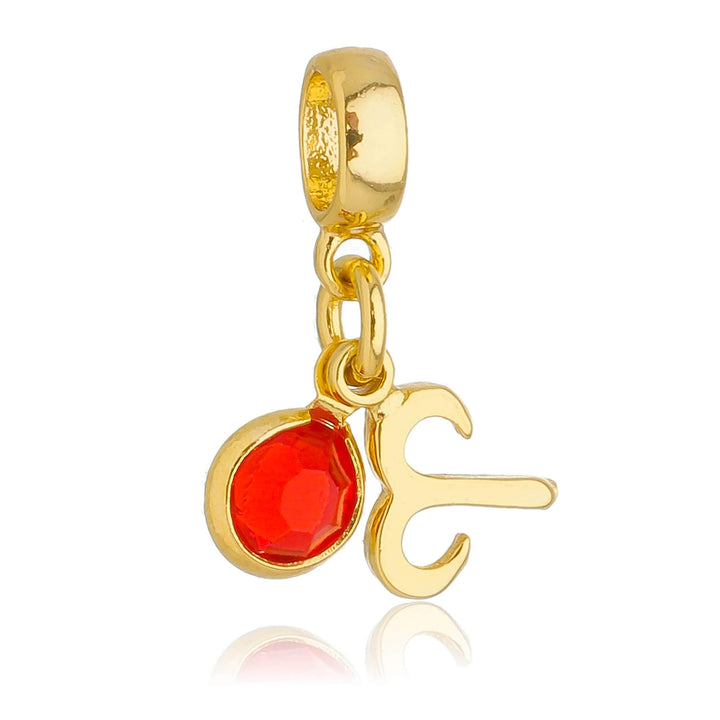 Berloque Signo Áries dourado semijoia Work Semijoias