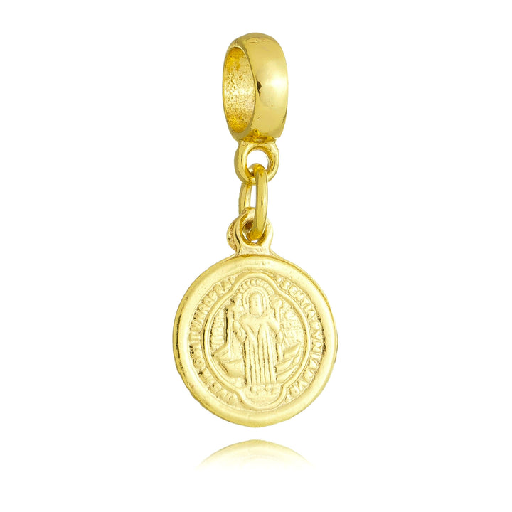 Berloque Medalha São Bento Ouro 18k | Work Semijoias