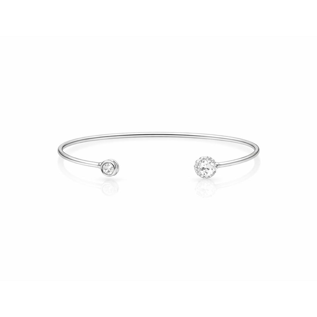 Bracelete Ponto de Luz Cravejado Zircônia prateado semijoia Work Semijoias