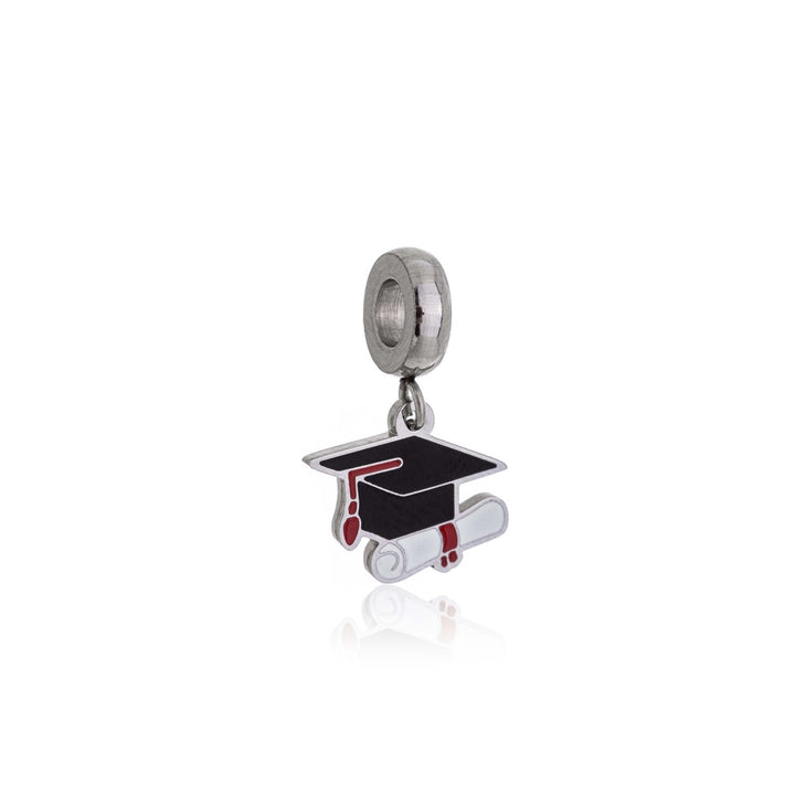 Berloque Formandos Chapéu Formatura Capelo aço inox semijoia Work Semijoias
