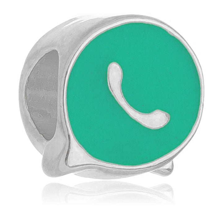 Berloque WhatsApp Separador Prata 925 | Work Semijoias