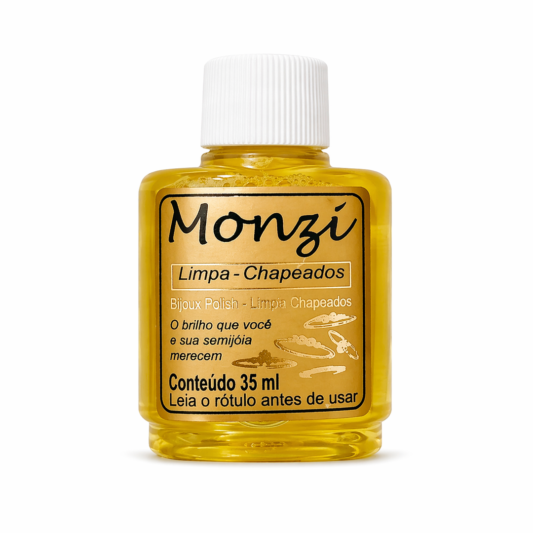 Kit 3 Limpa Chapeados Monzi 35ml — frascos para conservar semijoias