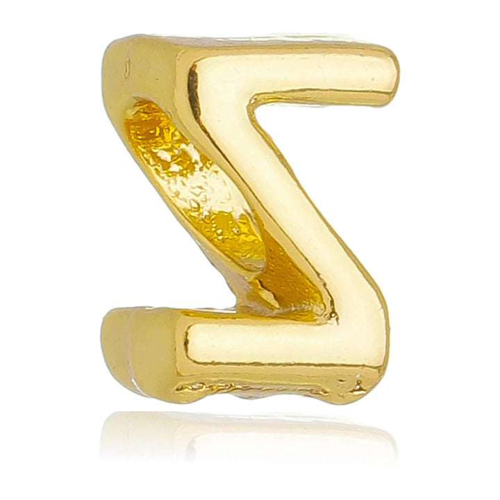 Berloque Letra Z separador dourado semijoia Work Semijoias
