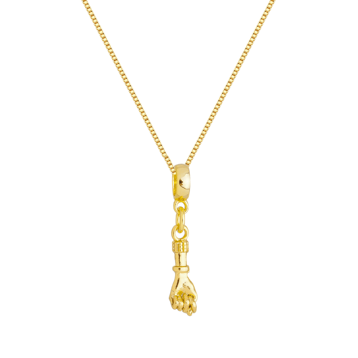 Colar Pingente Figa dourado semijoia Work Semijoias