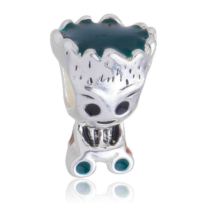 Berloque Baby Groot Marvel separador prateado semijoia Work Semijoias