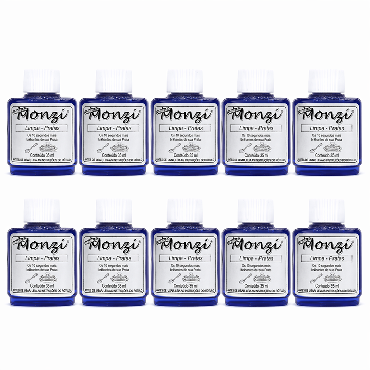 Kit 10 Limpa Pratas Monzi semijoia Work Semijoias